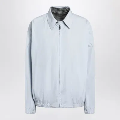 Prada Collared Jacket Elasticated Hem Lightweight In Brown