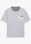 Prada Reversible Logo T-shirt In Gray