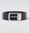 Prada Reversible Saffiano And Leather Belt