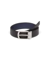 Prada Saffiano Leather Reversible Belt In Black