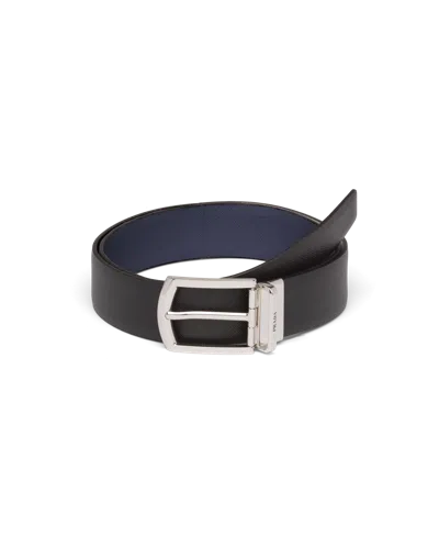 PRADA REVERSIBLE SAFFIANO LEATHER BELT