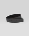 Prada Men's Reversible Saffiano Leather Belt Strap In Anthracite Gray/black