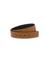 Prada Double-sided Belt In Tobacco/black