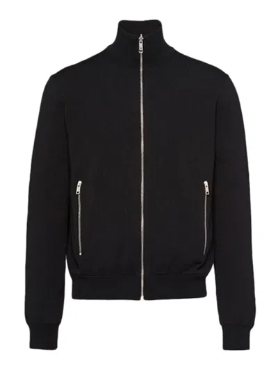 PRADA PRADA REVERSIBLE WOOL AND RE-NYLON JACKET