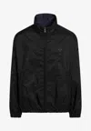 Prada Reversible Zip-up Jacket With Triangle-logo In Black