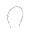 Prada Rhinestone-embellished Headband In White