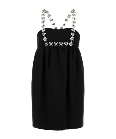 PRADA PRADA EMBELLISHED MINI DRESS