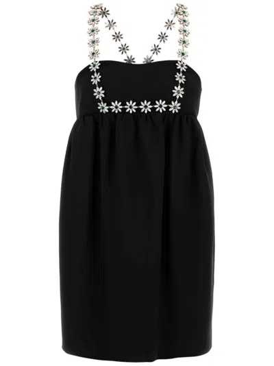 Prada Women's Sable Mini Dress In Black