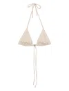Prada Rhinestone-embellished Triangle Bikini Top