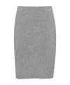 Prada Cashmere Mini Skirt In Gray
