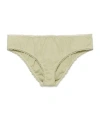 Prada Ribbed Cotton Panty In Agave Green