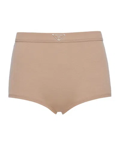 PRADA RIBBED KNIT BOY SHORTS