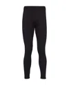 Prada Rib Wool Leggings In Black