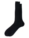 Prada Ribbed Cotton Socks In Black