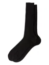 Prada Cotton Mid-calf Socks In Black