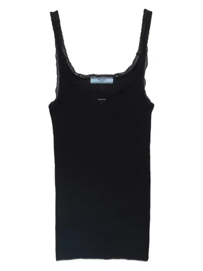 Prada Ribbed Cotton Top