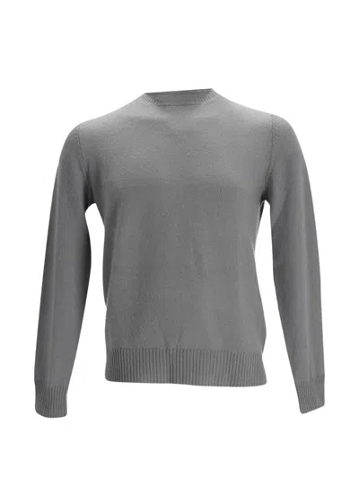 Pre-owned Prada Ribbed Crewneck Sweater In Gray