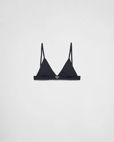 PRADA BRALETTE-BIKINI-TOP AUS RIPPSTRICK