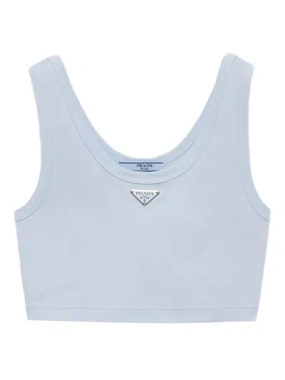 PRADA RIBBED-KNIT TANK TOP