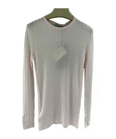 Prada Ribbed-knit Top In Pink