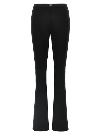 Prada Ribbed Pants Black