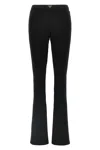 Prada Ribbed-knit Jersey Flared Pants In Black
