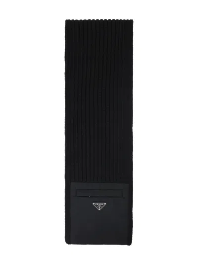 Prada Ribbed Pocket Scarf