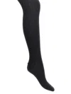 Prada Ribbed Tights In Grey