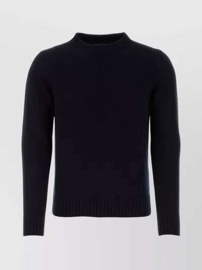 PRADA RIBBED WOOL BLEND SWEATER