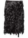 Prada Rock Mit Schleifenverzierung In Black