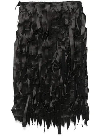 Prada Rock Mit Schleifenverzierung In Black