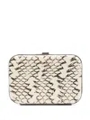 Prada Rigid Leather Card Holder In Grey