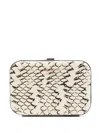 Prada Rigid Leather Card Holder In Grey