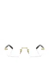 Prada Rimless Rectangle-frame Sunglasses In White