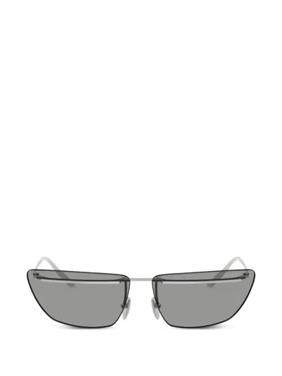 Prada Rimless Sunglasses In Silver