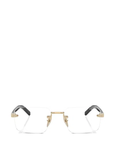 Prada Rimless-frame Glasses In Multi