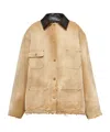 Prada Canvas Jacket In Beige
