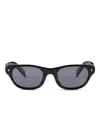 Prada Rivet-detail Sunglasses In Black