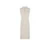 Prada Robe Midi Avec Soie In Blanc