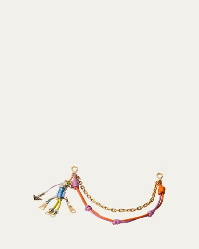 Prada Robot Bag Charm In Cedar/primrose