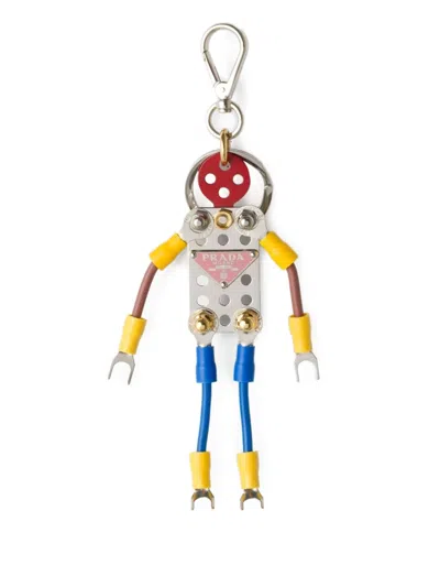 Prada Metal Robot Bag Charm