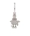 Prada Single Earring With Robot Jewels Pendant In Gray