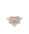 Prada Left Earring With Robot Jewels Pendant In Gray