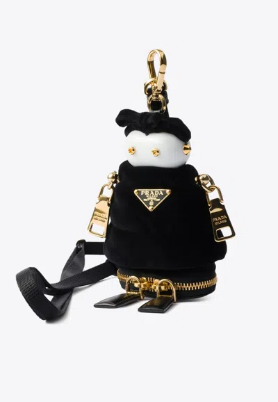 PRADA ROBOT VELVET BAG CHARM