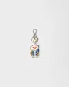 Prada Metal Robot Bag Charm