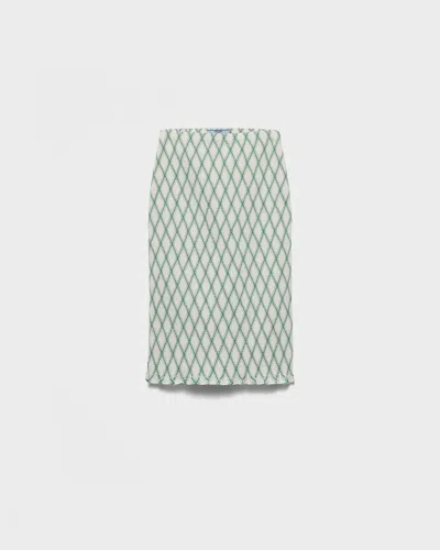 PRADA ROCK AUS BAUMWOLLE MIT GEOMETRISCHEM MUSTER