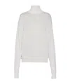 Prada Roll-neck Cashmere Jumper In White