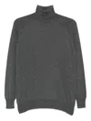 Prada Roll-neck Sweater In Gray