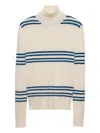 Prada Striped Wool Turtleneck Sweater