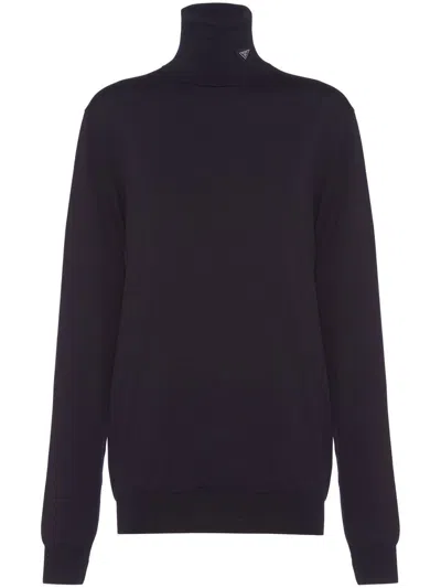 PRADA ROLL-NECK WOOL JUMPER